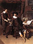 Thomas De Keyser Constantijn Huygens and his Clerk painting